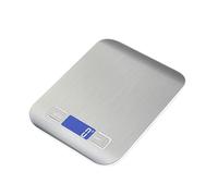 Weight Balance de cuisine en acier inoxydable - Balance alimentaire numérique haute précision 5 kg for la pâtisserie et le pesage quotidien à la maison(Silver10kg)