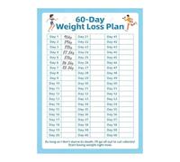 Weight Chart - 60-Day Weight Change Journal For Adults Beginners