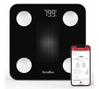 Weight Connect - Balance Connectée Bluetooth, Analyse Des Masses Graisseuse, Musculaire, Hydrique Et Osseuse, Imc, Capacité 180 Kg, Graduation 50G, Ecran Led, Plateau Verre, Sérigraphié