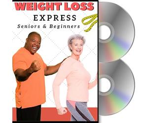 Weight Loss Exercise for Seniors and Beginners- 5 Fat Buring Workouts + Resistance Band. Easy to follow fitness program, burns calories, fun to do! Low impact exercise DVD for seniors and beginners.