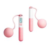 Weighted Jump Rope | TPU, 3,5 cm Balls | Electronic Smart Counter For Kids & Adults | Exam Training Skipping Rope (Ball Color May Vary)