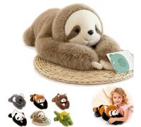 Weighted Panda Stuffed Animal, The Weighted Animals for Adult, Soft Plush Huggable Pillow for Stress & Comfort (Sloth, 17.7in / 0.95lb)