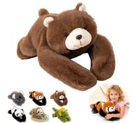 Weighted Panda Stuffed Animal, The Weighted Animals for Adult, Soft Plush Huggable Pillow for Stress & Comfort (Brown Bear, 17.7in / 0.95lb)