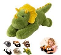 Weighted Panda Stuffed Animal, The Weighted Animals for Adult, Soft Plush Huggable Pillow for Stress & Comfort (Dinosaur, 17.7in / 0.95lb)