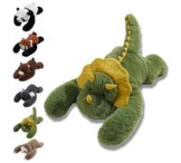 Weighted Plush Animals, Hugging Pillow for Anxiety Relief & Sleep Support, Cute Soft Plush Toy Pillow, Weighted Animals for Adults (Dinosaur 45cm/17.71in)