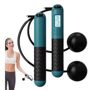 Weighted Steel Wire Long Rope - Cordless Counting JumpRopes | Weighted Cordless Jump Ropes | Fitness Exercise Training Jump Rope | Digital Counting Ropes Ball for Men, Women