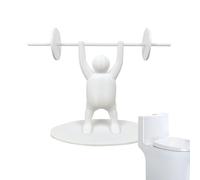 Weightlifter Toilet Roll Holder | 3D Fitness Enthusiasts Fun Bathroom Kitchen Decor | Paper Storage Holders for Gym-Themed Decorations Restroom Bedroom
