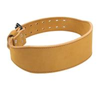 Weightlifting Belt for Men & Women | Cow Leather with Steel Buckle | Adjustable Spine Support Belt for Squats/Deadlifts/Pull Ups | Breathable Waist Protector, 582g