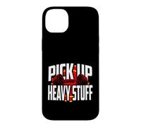 Weightlifting Motivation Pick Up Heavy Stuff Gym Graphic Coque pour iPhone 14 Plus