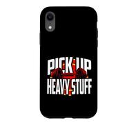 Weightlifting Motivation Pick Up Heavy Stuff Gym Graphic Coque pour iPhone XR