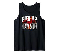 Weightlifting Motivation Pick Up Heavy Stuff Gym Graphic Débardeur