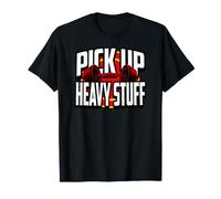 Weightlifting Motivation Pick Up Heavy Stuff Gym Graphic T-Shirt