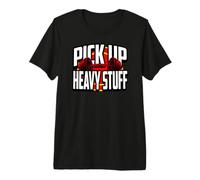 Weightlifting Motivation Pick Up Heavy Stuff Gym Graphic T-Shirt Haut de Gamme