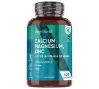 WEIGHTWORLD CALCIUM MAGNESIUM & ZINC 400 COMPRIMES - 07/2026