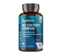 Probiotique Flore Intestinale 77 Milliards d'UFC - 20 Souches, Probiotiques et Prébiotiques Lactobacillus Gasseri, Lactobacillus Rhamnosus, Bifidobacterium, Inuline, FOS, 60 Gélules Vegan sans Gluten