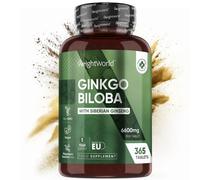 WeightWorld Complexe de Ginkgo Biloba 6600 mg - 365 comprimés