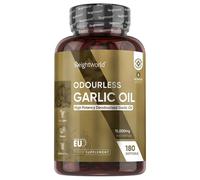WeightWorld Huile d'Ail Inodore 15000mg 180 Capsules Molles