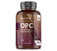 OPC Extrait de Pépins de Raisin Français (French Grapeseed Extract) - 240 Gélules Vegan pour 8 Mois d'Apport - 95% de Proanthocyanidines Oligomériques - Vitis Vinifera L. avec Polyphénols, sans OGM