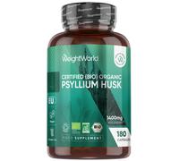 WeightWorld Poudre de coque de psyllium biologique 1400 mg - 180 gélules