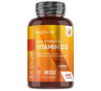 Vitamine D3 4000ui, 400 Micro Comprimés (pour +1 An d'Approvisionnement), Vit D Cholécalciférol Végétarienne sans Stéarate de Magnésium, 1 Comprimé tous les 2 Jours