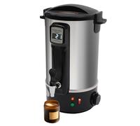 WEIGR Fondeur de cire électrique pour bougies 12 l - En acier inoxydable - 1100 W - Avec affichage numérique LED - Température réglable de 30 à 100 °C - Chauffage rapide pour la fabrication de bougies