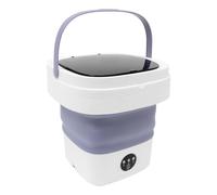 WEIGR Mini machine à laver pliable de 12 l - Machine à laver de camping portable avec essoreuse - Pour sous-vêtements, vêtements de bébé et petits vêtements, camping-cars et appartements (Lina)