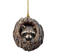 Weihnachten Acryl Tier, Weihnachtsbaum Dekoration - Tierbaumschmuck - 2D Flaches Acryl-Weihnachtsbaumdekor - Feiertagsdekoration, Tierornamente Für Das Heimauto