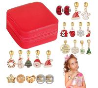 Weihnachts-Adventskalender-Armbänder - Weihnachts-Countdown-Armband, 24-Tage-Countdown-Kalender-Charm-Armband-Herstellungsset,Spielzeug zum Herstellen von Armbändern, Weihnachts-Countdown-Kalender