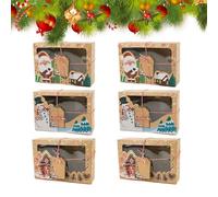 Weihnachts Süßigkeiten Boxen | Durchsichtige Fenster Aufbewahrungsbehälter | Mit Klarem Fenster Weihnachts-Party-Boxen | Für, Geburtstage, Feiertage, Winterfeste, Backen, Bäckereien, Ju