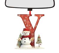 Weihnachtsbaum Buchstabenornament Acryl | Dekoanhänger 8 cm | Leichter Weihnachtsschmuck mit Einzigartigem Design für Baumdekoration Schule Zuhause Feste