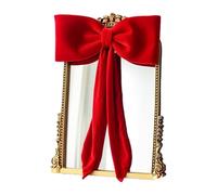 Weihnachtsbaum-Schleife - Rustikales Bauernhaus-Ornament aus Samt | Große Weihnachtsband-Dekoration für drinnen und draußen, Party, Hochzeit, Babyparty, Geburtstag, Wand, Zimmer, Tisch, Kaminsims, Zuh