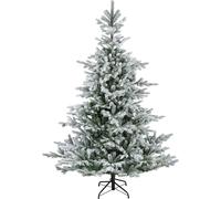 Weihnachtsbaum verschneit Grandis Tanne klappbar Baum Durchmesser 132 cm Höhe 180 cm