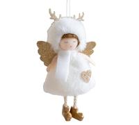 Weihnachtsengel | Handgefertigte Stoffengelpuppe mit Flügeln | Weihnachtsdeko für Zuhause, Büro, Partys, Weihnachtsdeko, Weihnachtsstimmung verbreiten, ideales Weihnachtsgeschenk für Ihre Lieben