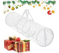 Weihnachtsgeschenkpapier Aufbewahrung - Organiseur 80 x 22 cm avec fermeture éclair - Transparent PVC Aufbewahrungsbeutel | Wickelpapier Rollenhalter Für Zuhause Party Dekoration Ordnung Verpackung