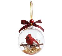 Weihnachtskugeln Christbaumschmuck - Kolibri 9 Cm Transparente Kugel Mit Festlicher Deko Für Baum Hängeleuchten Und Wohnraum | Kolibri Weihnachtsdekoration Für Halloween Herbst Hausparty Familie Feier