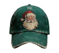 Weihnachtsmann Baseball Caps - Verstellbare Retro Santa Claus Mütze, Stickerei, Holiday Cap | Herren Damen Weihnachtsmütze, Geschenk für Erwachsene, Familie, Freunde, Ehepartner, Festliche Kopfbedecku