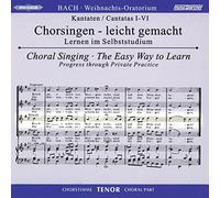 Weihnachtsoratorium BWV 248 – Chant choral ténor – 2 CD – Edition Peters (Import)