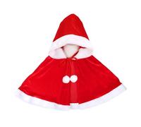 Weihnachtsschal-Umhang - 86/110 Cm Feiertagsumhang, Weicher Festlicher Stoffwickel, Leichte Kostüm-Exigence Im Weihnachtsmann-Stil | Warmer Winterumhang Für Erwachsene Und Kinder, Party-Outfit Für He