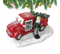 Weihnachtsspielzeug-LKW | Vintage-Weihnachtsauto-Modell aus Kunstharz | Retro-Weihnachtsdekoration im Landhausstil | für Zuhause, Büro, Schlafzimmer, Wohnzimmer, Studentenwohnheim, Schule, Wohnung, Pa