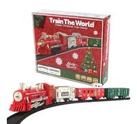 Weihnachtszug-Spielzeug | Interaktives Auto mit Licht und Musik | Leuchtender Weihnachtszug | Für Kinder, und Mädchen, Zuhause, Reisen, Schule, Schlafzimmer, Kindergarten, Weihnachtsdekoration