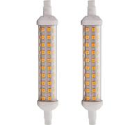 WeiHong R7S LED-Leuchtmittel 135mm 118mm 78mm LED Stablampe mit R7s Sockel 6W 9W 10W 12W Keramische R7S Linear Tube Licht AC 220-240V 2er Pack … (weiß, 135mm 12W)