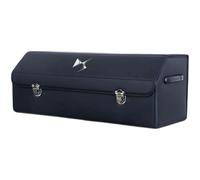 WEIHUANB Rangement Coffre Voiture pour DS 5 2015-2018, BoîTe Stockage Voiture Cuir PU Organisateur Pliable éTanche Accessoires IntéRieurs VéHicule,A/Black-L(75X31X29CM)