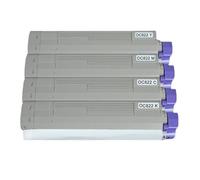 WEIJIAHUIWH Cartouche de Toner Couleur Compatible 822, 4 pièces, for C822 C822n C822dn 44844616 15 14 13 Type C7 43837112 11 10 09