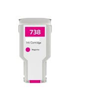 WEIJIAHUIWH Cartouche d'encre 300ML/130ML 738 738XL (76M6A 676M7A 676M8A 498N8A), 1 pièce, Compatible BK-CMY for imprimante T950 T850(738-300ML-M)