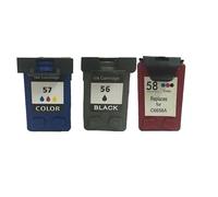 WEIJIAHUIWH Einkshop - Cartouche d'encre Compatible C6656A C6657A C6658A for 56 57 58 for Off-ejet J5500 Tout-en-Un Se-ies J5508 J5520