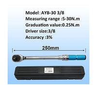 WEIJICUI Adaptateur Dynamométrique e coupe 1/4 "3/8" 1/2 "Touche réglable Outils réparation vélos à la main(AYB-30)