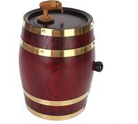 Weikeduo Vtc-808 Tonneau d'alcool en bois 1,5L/3L/5L Conteneur de brassage de rhum Phnom Penh Décoration-Chêne rouge - 3L