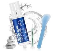 WEILAOK Colle pour Pierre et Céramique Extérieure, Résistante au Gel, 2 Composants Extra Forte pour Marbre, Verre, Jade