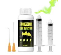 WEILAOK Colorant Fuite Piscine, Detecteur Fuite Piscine, Colorant de Traçage pour Recherche de Fuite sur Piscine, Detecteur de Fuite d'eau, Plomberie, Forte Fluorescéine, Solubilité dans l'eau, 100ml