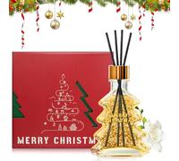 WEILAOK Diffuseur Batonnet Noël, Diffuseur Parfum Maison Batonnet, Senteur Maison, Parfum de Gardénia Huiles Essentielles Végétales Lmportées pour une Expérience Parfumée Puriste -(Winds in Noël)
